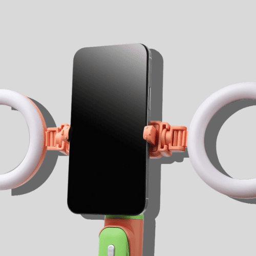 عصا سيلفي ذكية 4 في 1 مع ترايبود، إضاءة LED + ريموت تحكم عن بعد بلوتوث (JC18H)